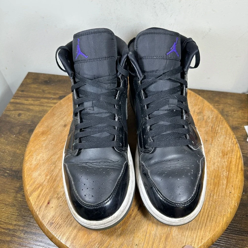 Nike Air Jordan 1 Mid Space Jam Black Dark Concord DV1308-004 Mens Size 11